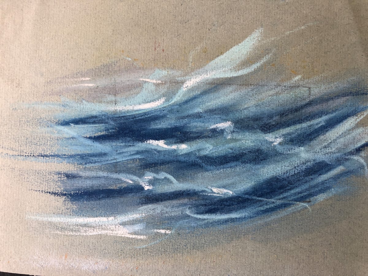 Waves pastel by Karen Phillips~Curran 