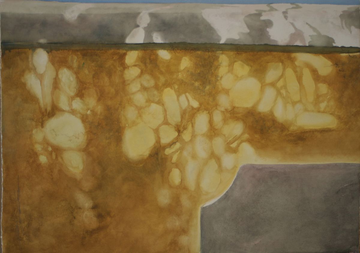 Yellow Wall, Detail by Karen Phillips~Curran, Image 1.