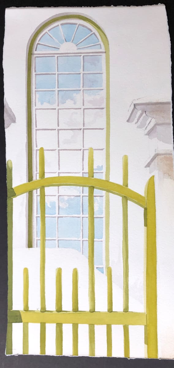 gate and fan window by Karen Phillips~Curran 