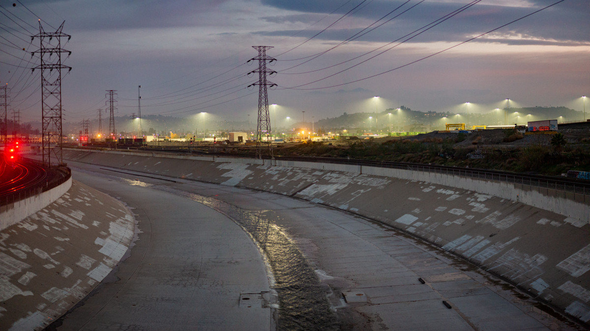 Southern Pacific Railyard, Los Angeles by T. Chick McClure 