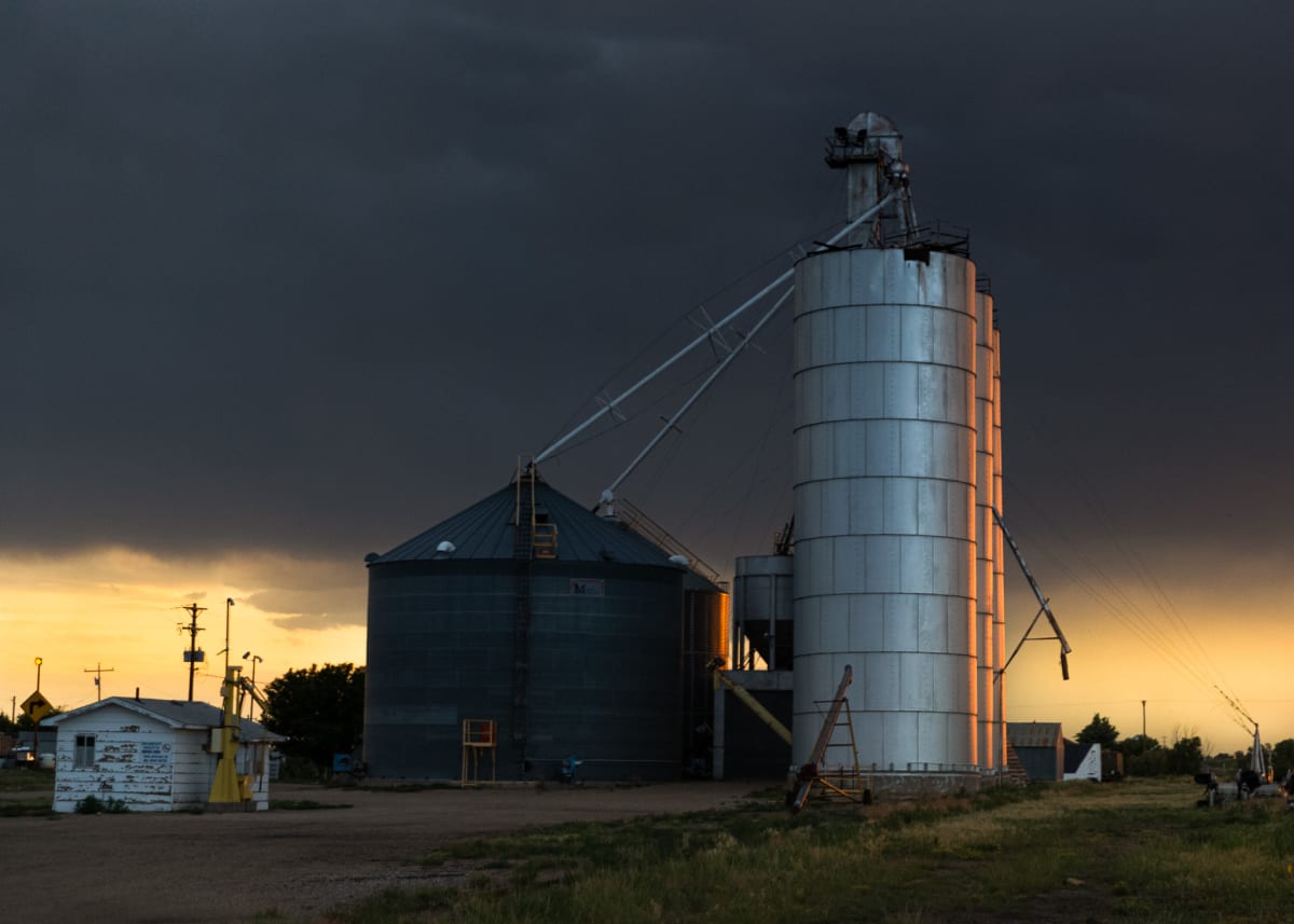 Eads Grain Silo Sunset by T. Chick McClure 