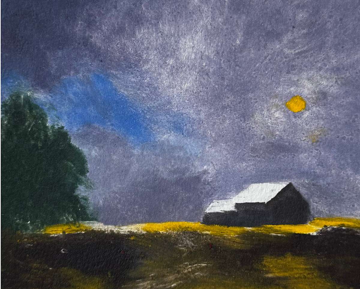 Moonlight on the Farm I by Marie Cole, Image 1.