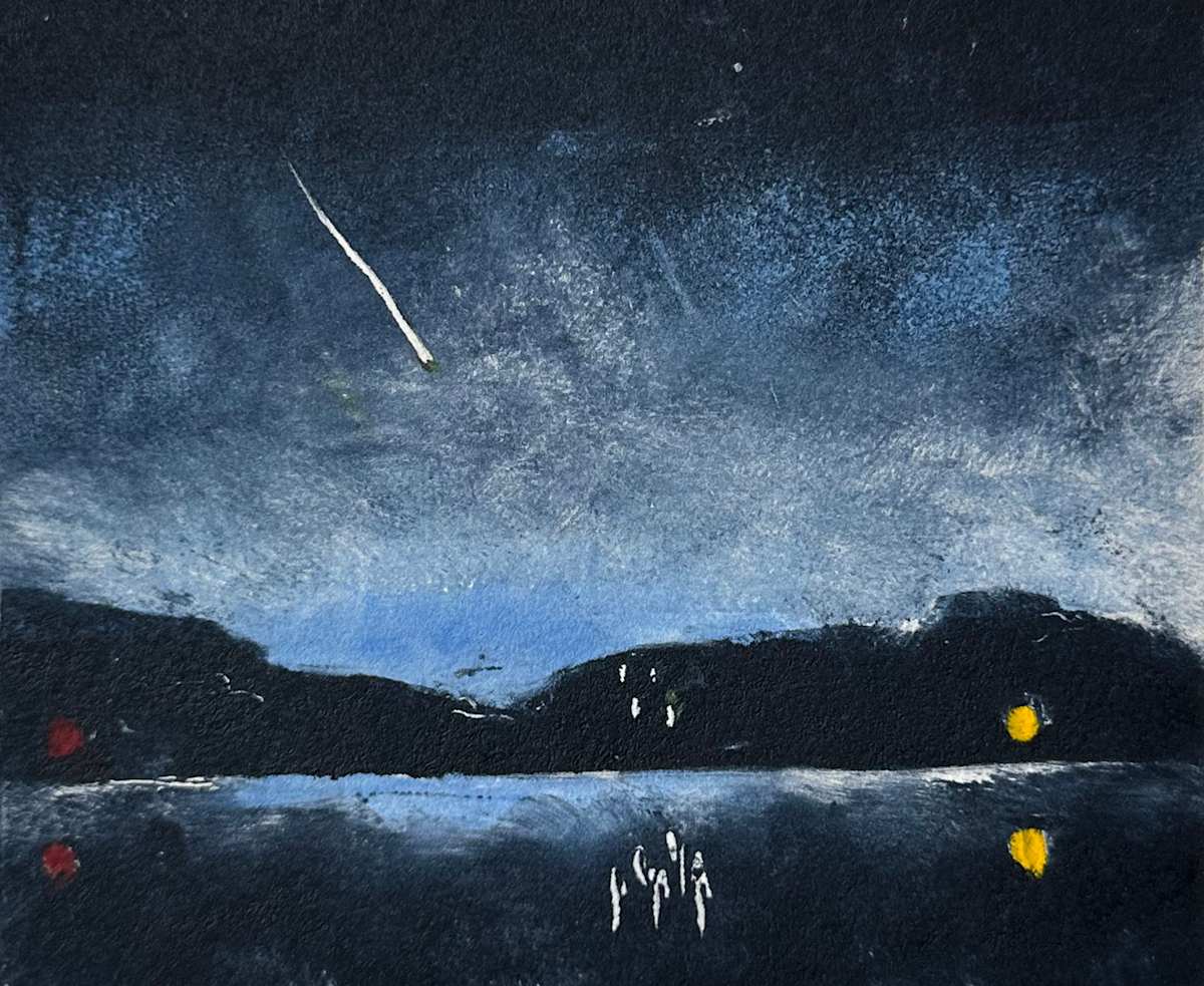 Night on the Hudson IV by Marie Cole 