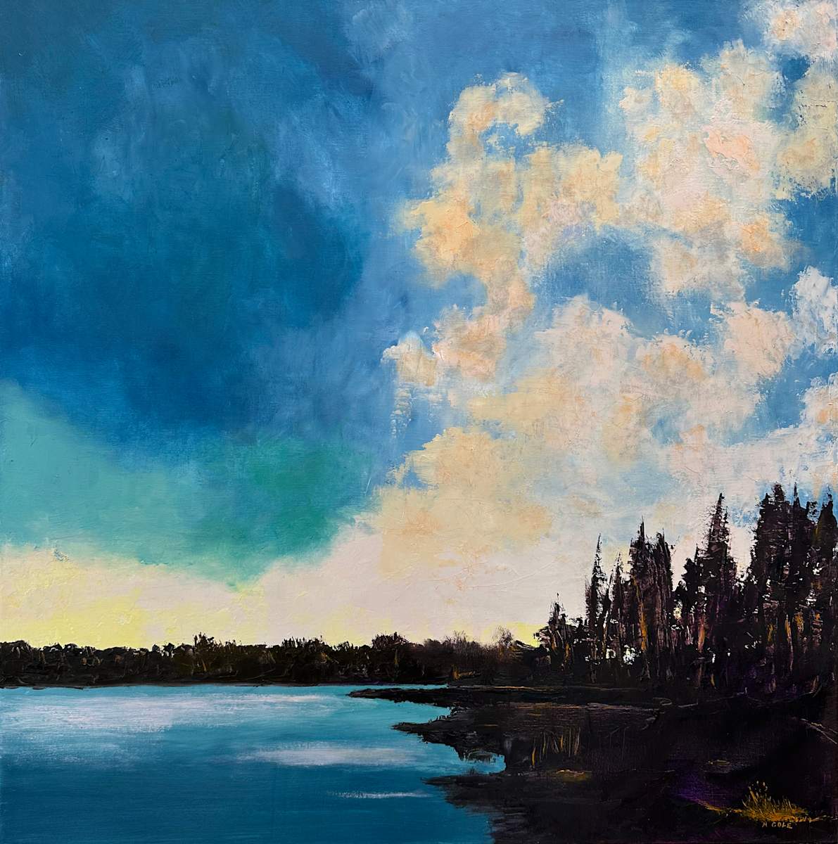 The Lake at Woodloch by Marie Cole 