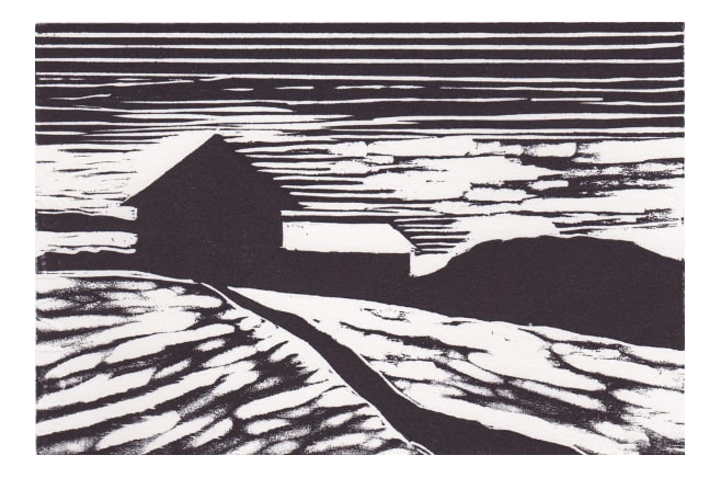 Farm in Winter 1/20 by Marie Cole 
