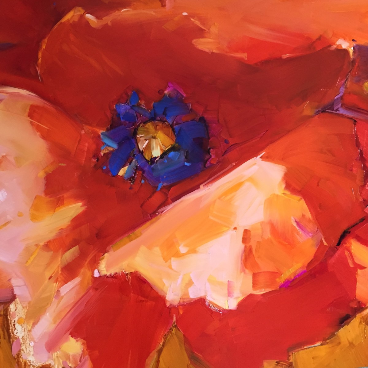 Big Red Poppy by kathleen broaderick 