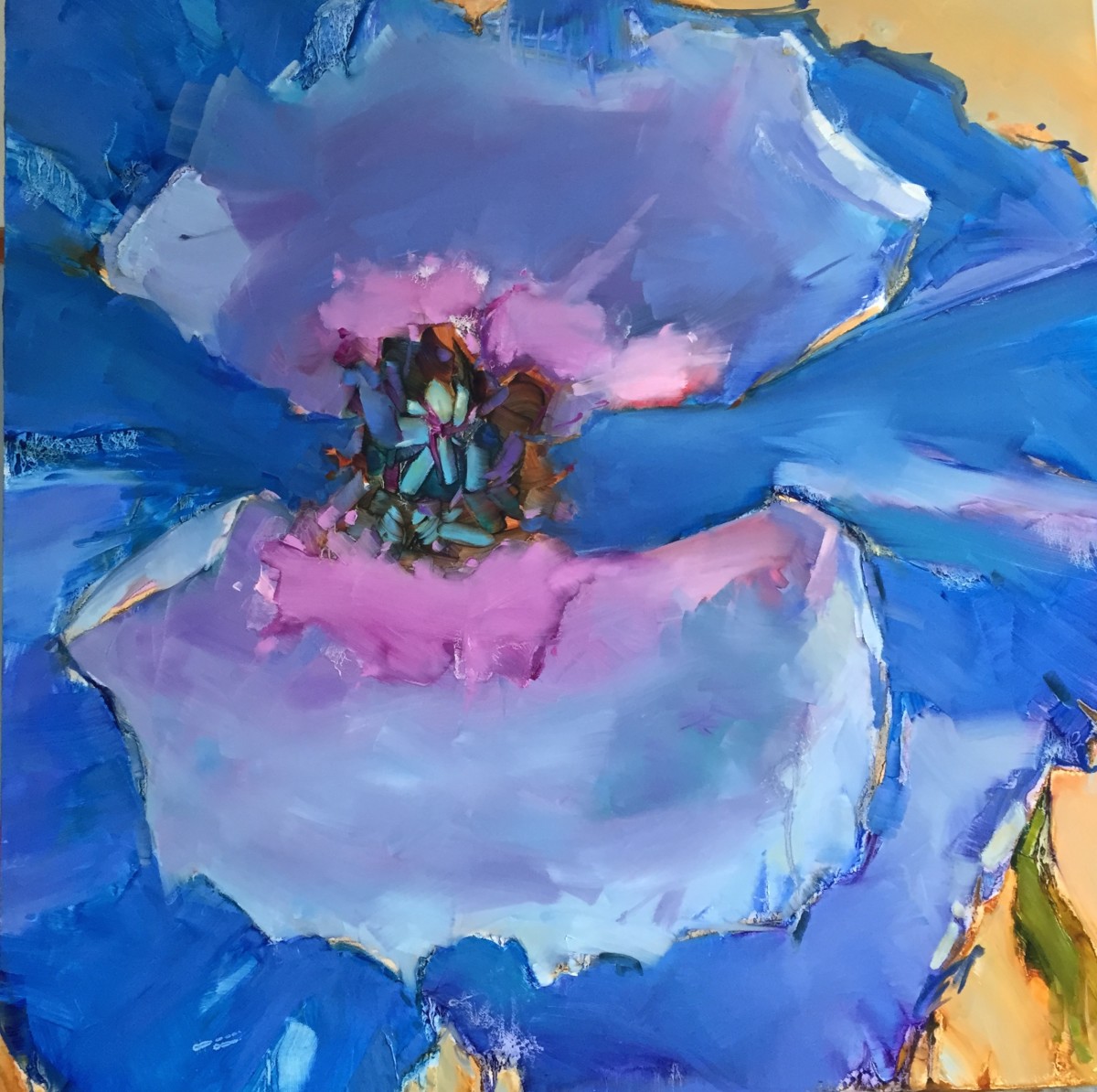 Big Blue Poppy by kathleen broaderick 