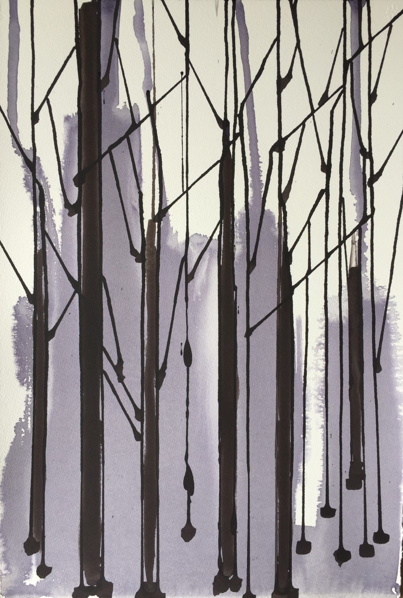 Graphic forest by Kirsten Johnston 