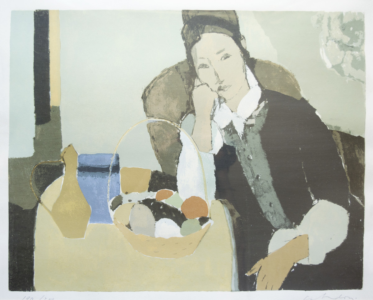 Donna con Corsetto Nero by Aldo Salvadori 