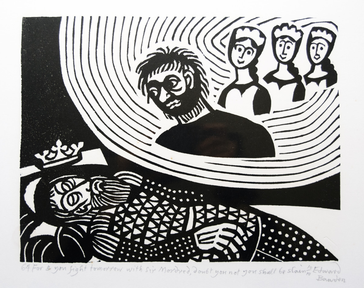 64 For & you fight tomorrow with sir Mordred, doubt you not you shall be slain by Edward Bawden 