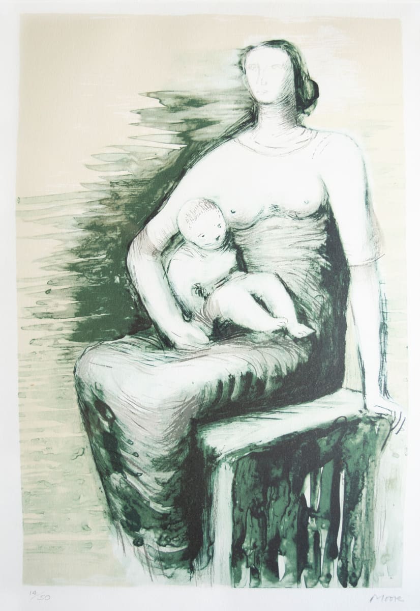 Seated Mother and Child by Henry Moore 