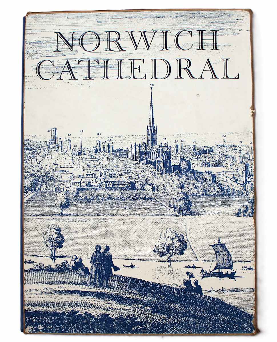 Norwich Cathedral by Gregg Press Ltd, John Adey Repton  Image: Slipcase front, enlarged from 'A South East Prospect of the City of Norwich' dated 1742 by Samuel and Nath Buck, Gordon Court, Middle Temple, London
