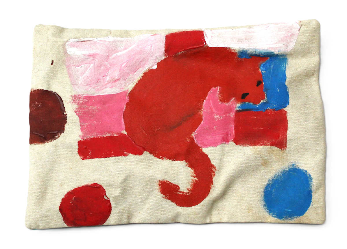 Painted Cushion by Mary Goodchild  Image: Front