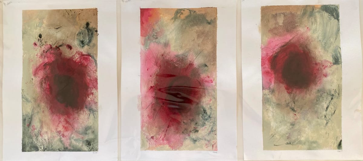 Untitled 0278 by John Worth  Image: Rhythmic Floral Triptych - Set of 3 individual works
