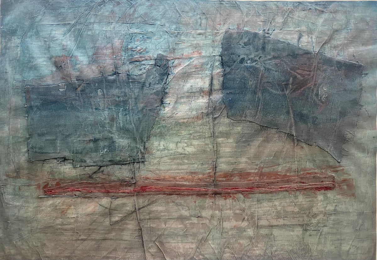 Untitled 0230 by John Worth  Image: Original Artwork, Mixed Media Abstract Landscape