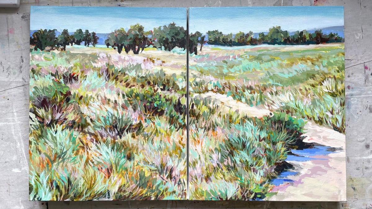 Seeking Something (diptych) by Jennifer L Mohr 
