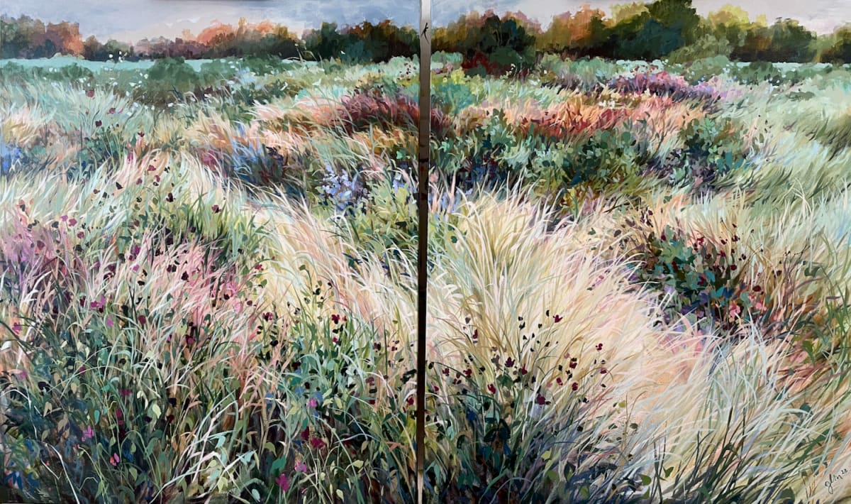 At Home Here (diptych) by Jennifer L Mohr 