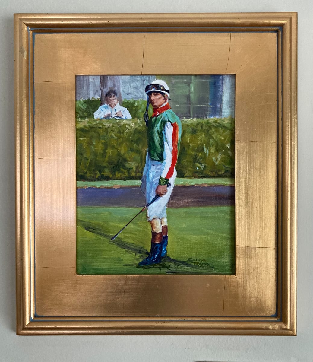 The Matador  Image: Iconic image of jockey René R. Douglas in the Keeneland paddock.