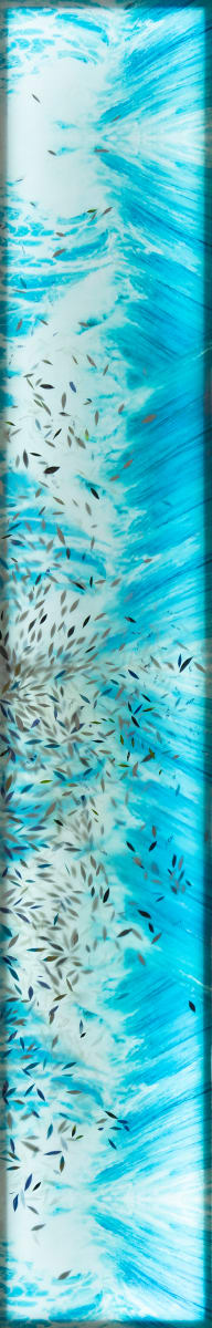 Murmuration by sophia lee  Image: a garden can be green or blue, like under the water