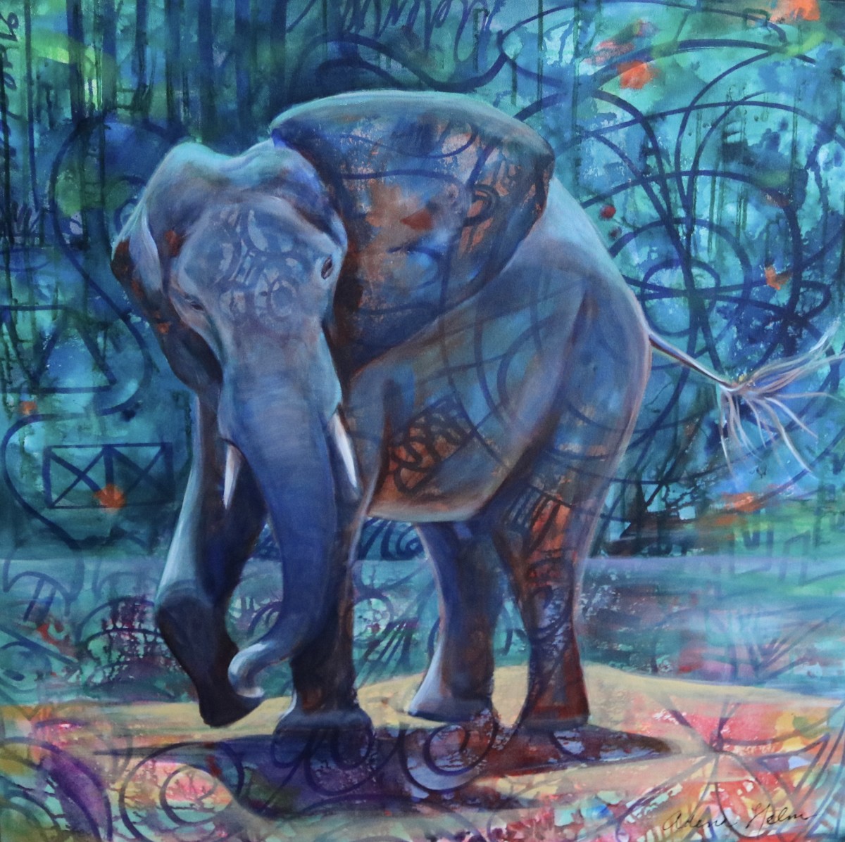 Growing Into Myself by Adena  Helm Art 