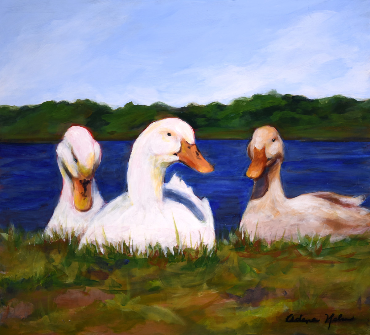 A Safe Of Ducks by Adena  Helm Art 