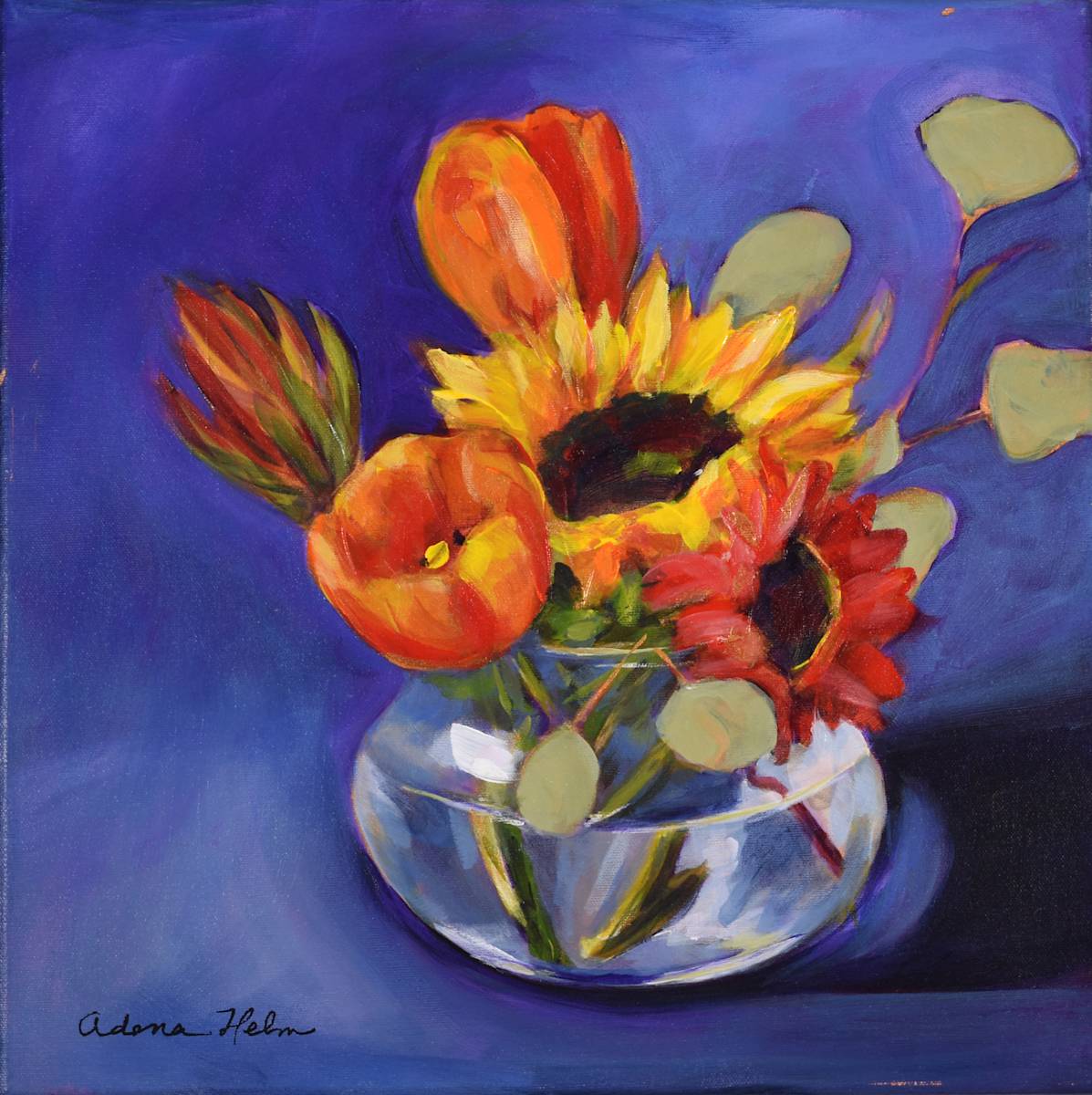 Globe in Bloom by Adena  Helm Art, Image 1.