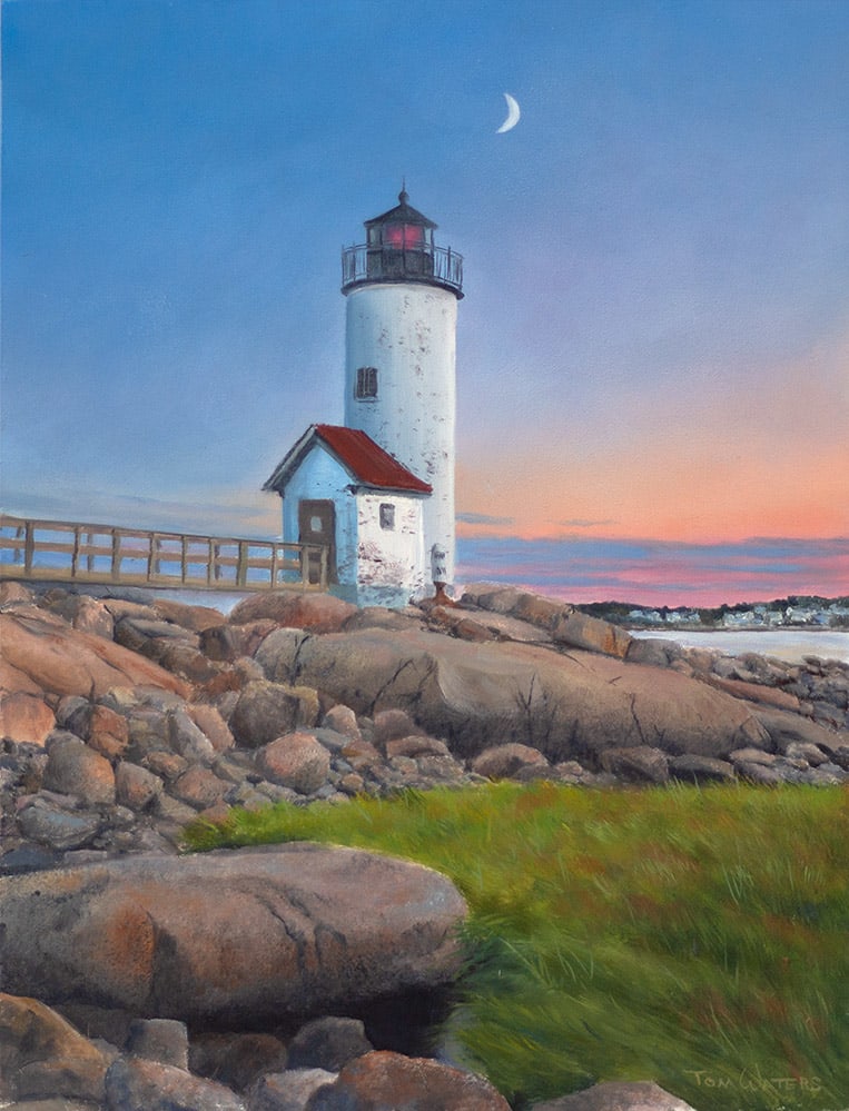 Annisquam Lighthouse by Thomas Waters, Image 1.