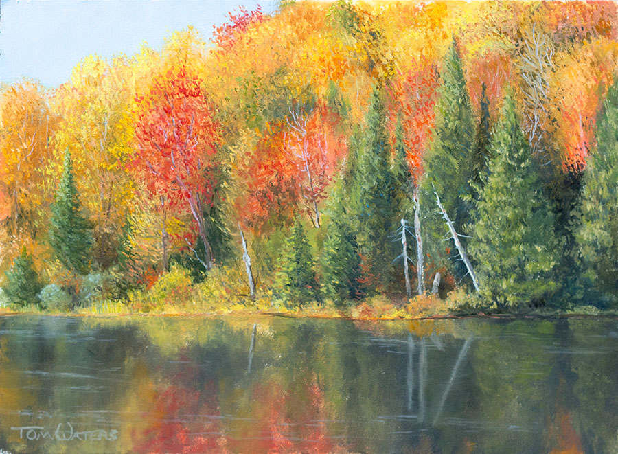 Autumn Pond by Thomas Waters, Image 1.