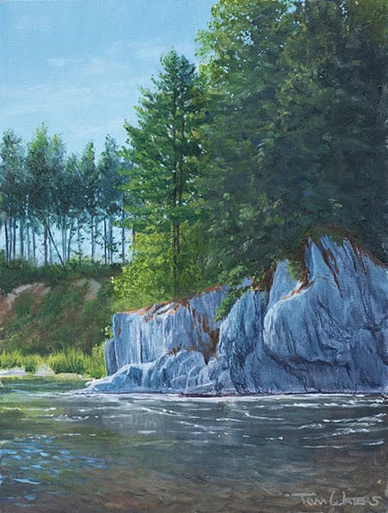 Below Dog's Head Falls by Thomas Waters 