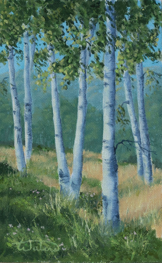 Birch Woods Study by Thomas Waters 