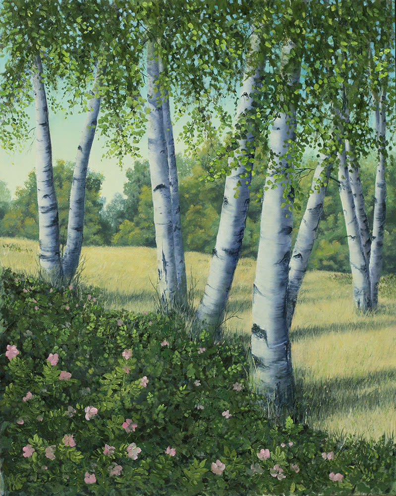 Edge of a Birch Wood by Thomas Waters 