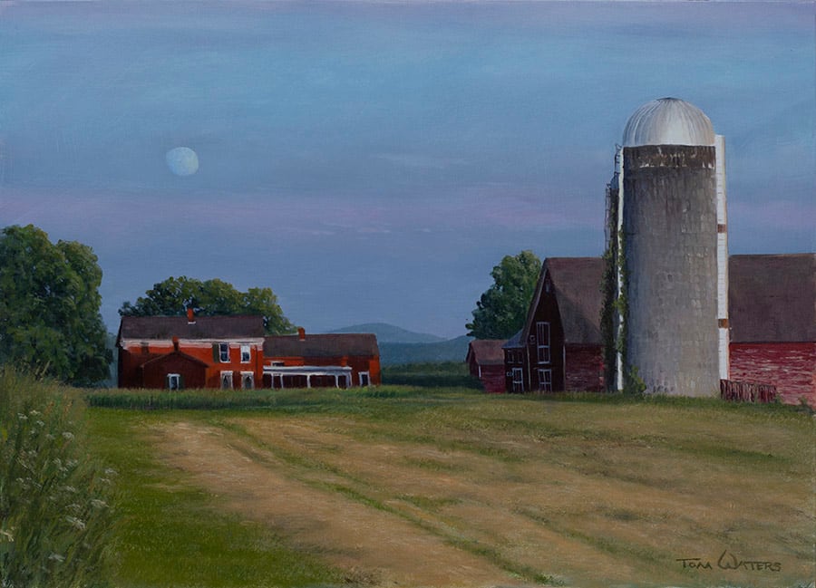 Moonrise Over Bellows Farm by Thomas Waters, Image 1.