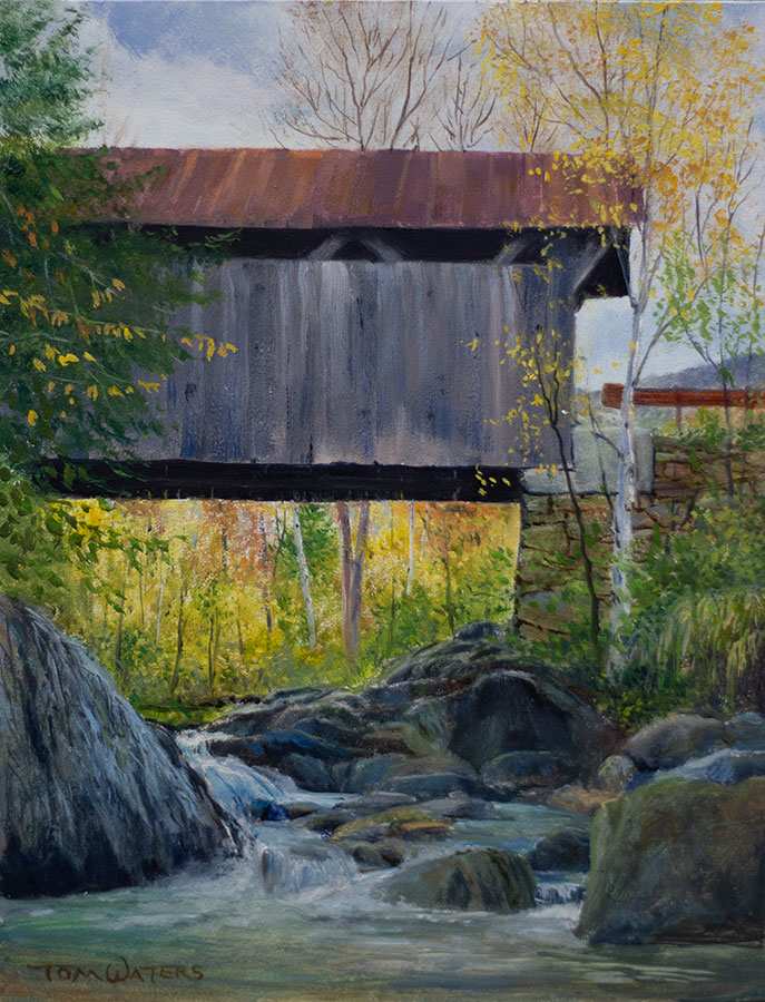 Stowe Covered Bridge by Thomas Waters, Image 1.