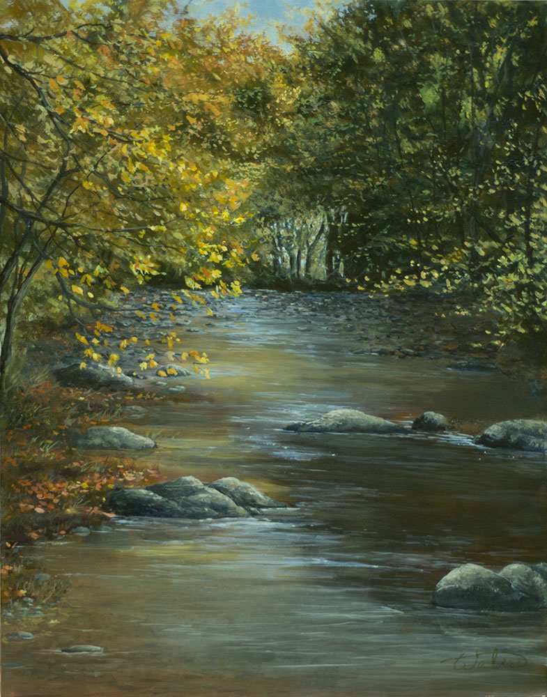 Autumn Stream, Waitsfield by Thomas Waters, Image 1.