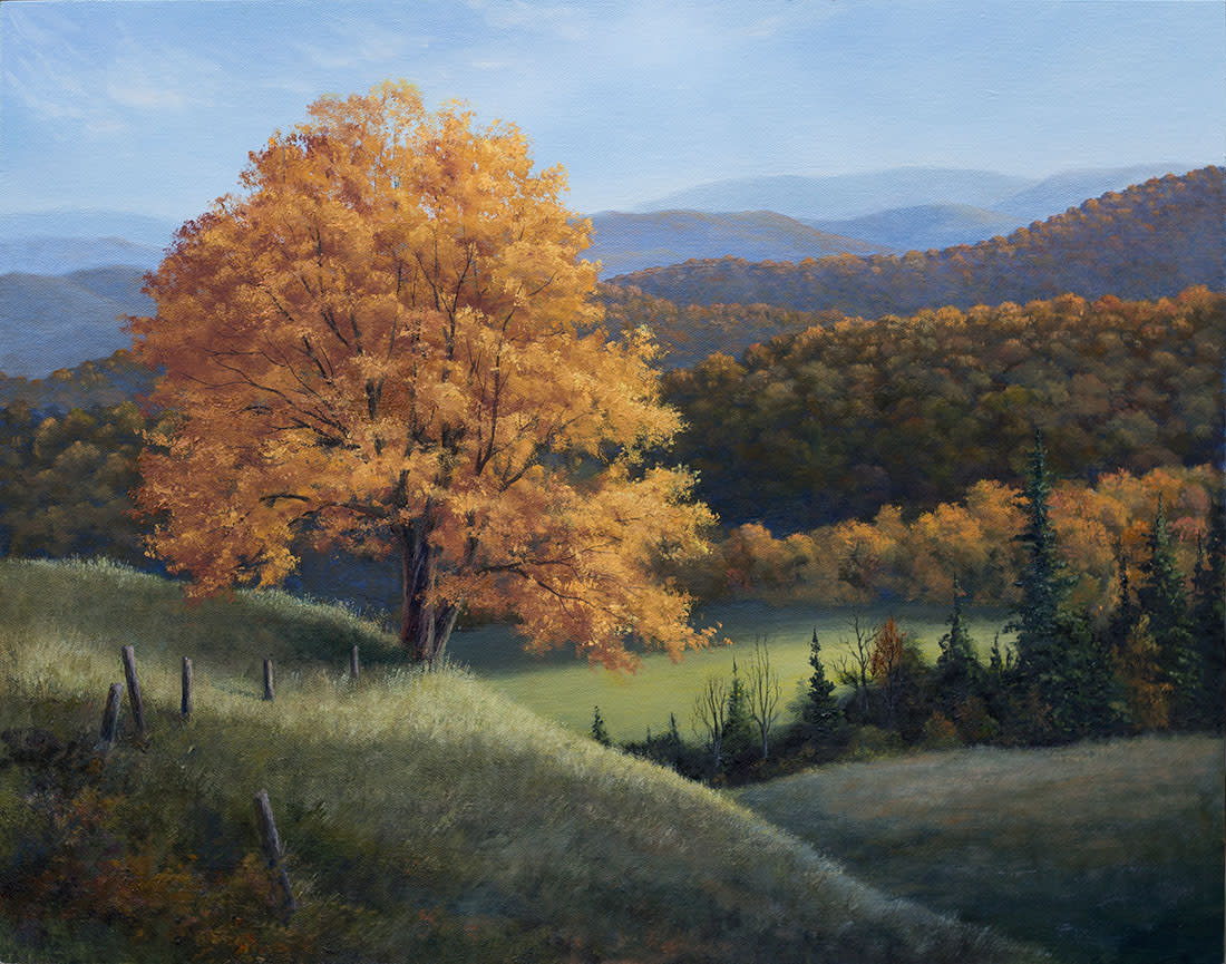 Streaming Autumn Light by Thomas Waters 