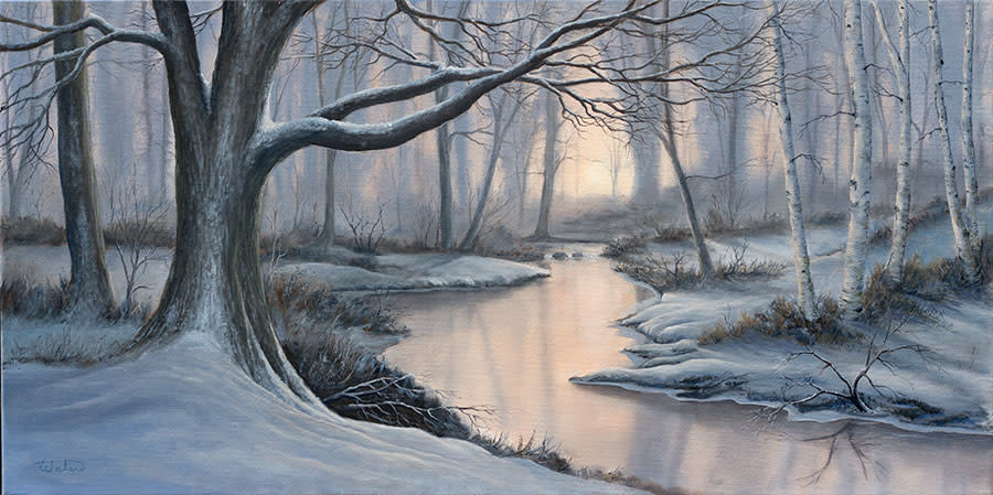 Reflections in a Winter Wood by Thomas Waters 