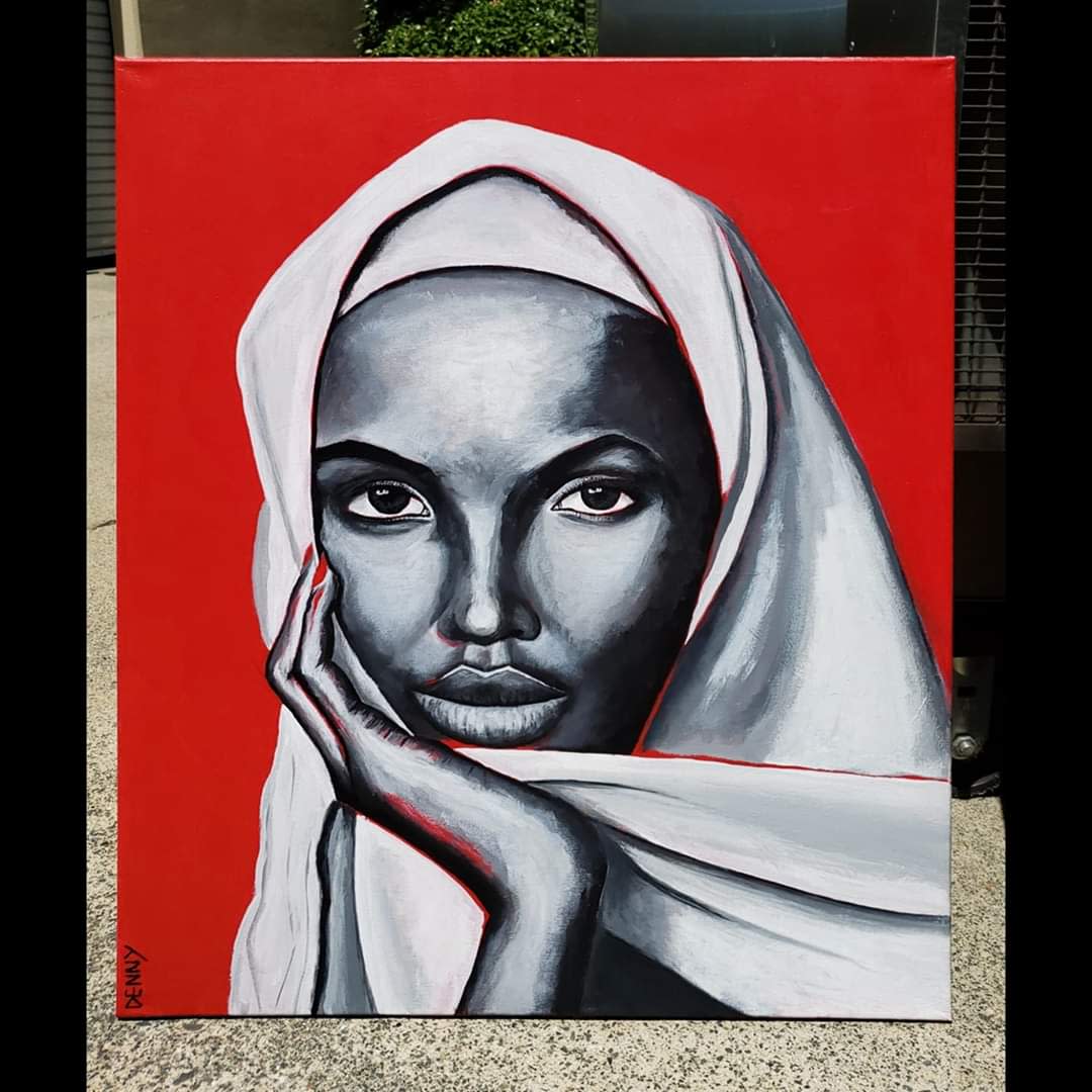 Girl in the Hijab by Dennis Hopkins  