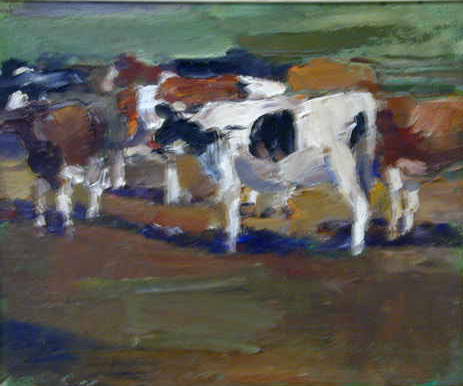 Untitled (Cattle in Landscape) by Lee Newman 