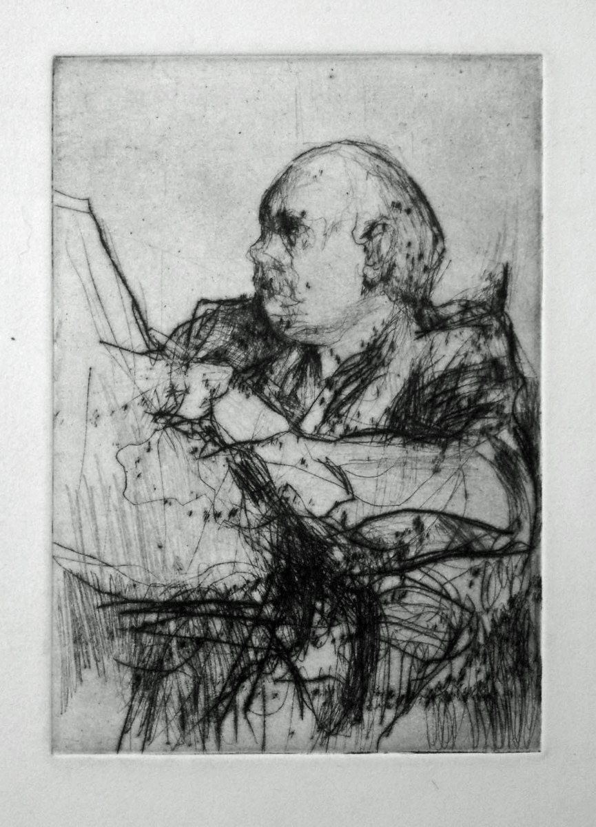 Reading Newspaper by Lee Newman 