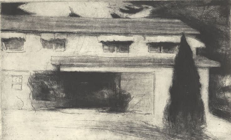 House with Awnings by Lee Newman 