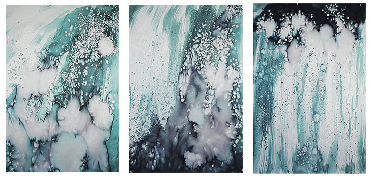Rushing Water I-III by Allison Svoboda 