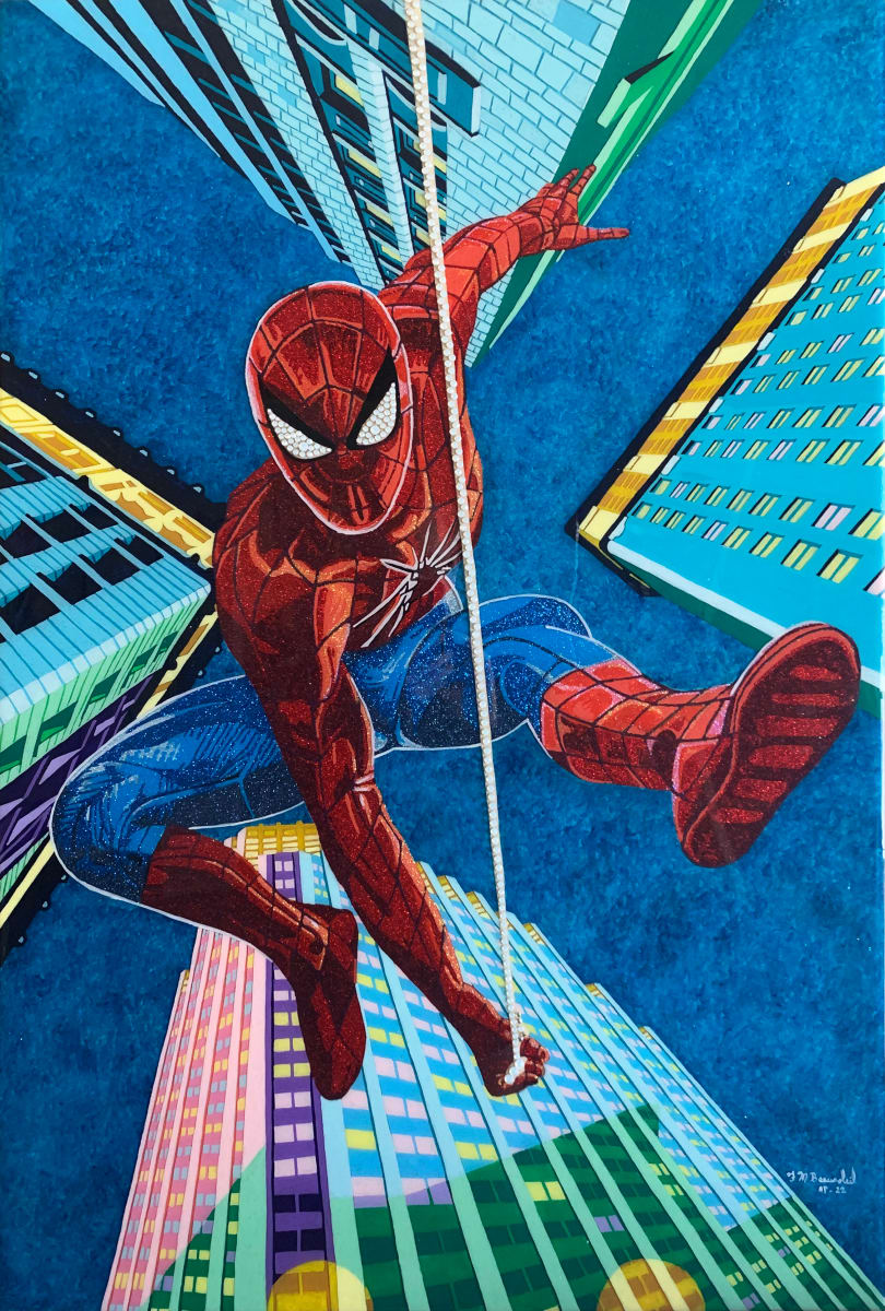 Spiderman One by Francois Michel Beausoleil  Image: Spiderman in the sky