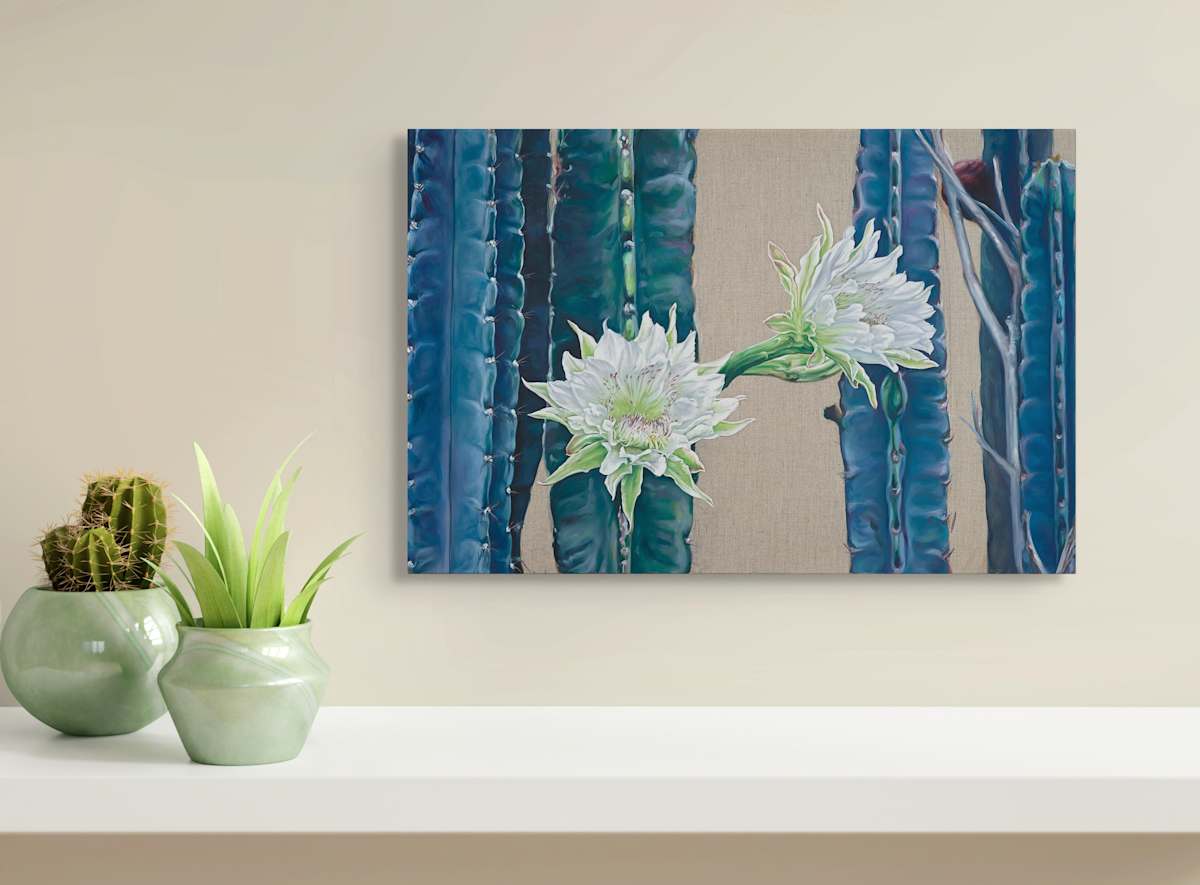 Cactus Flowers II by Jessica Monroe Fine Art, Image 2.
