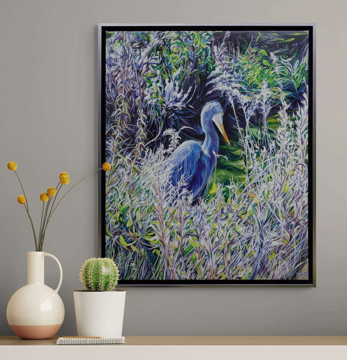 Blue Heron V by Jessica Monroe Fine Art 