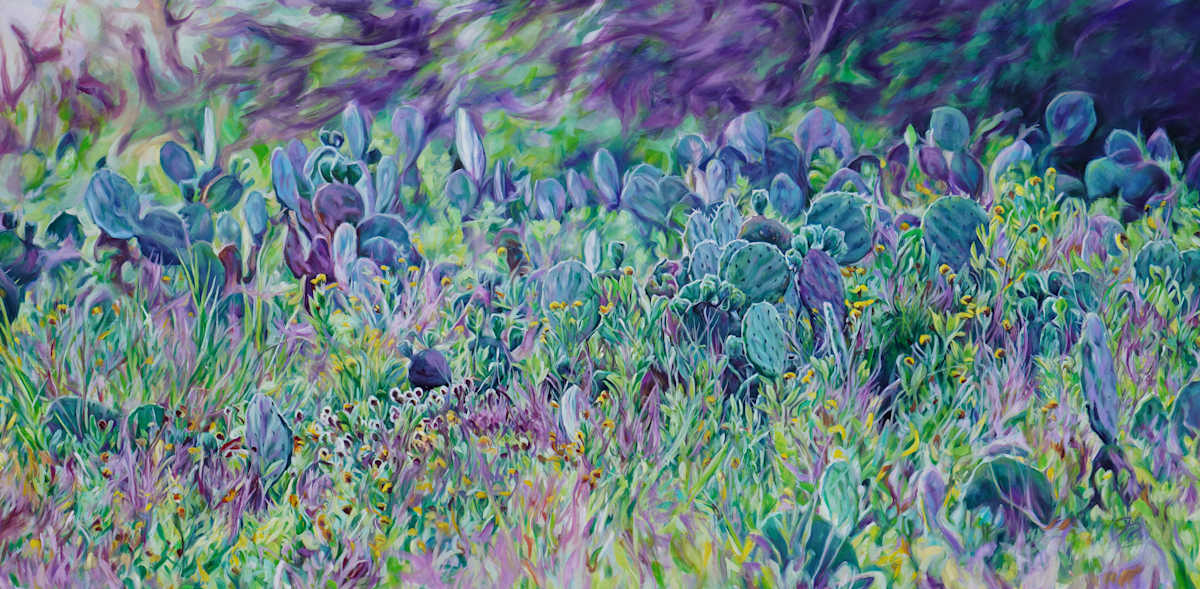 Island Cactus (Unfinished) by Jessica Monroe Fine Art 