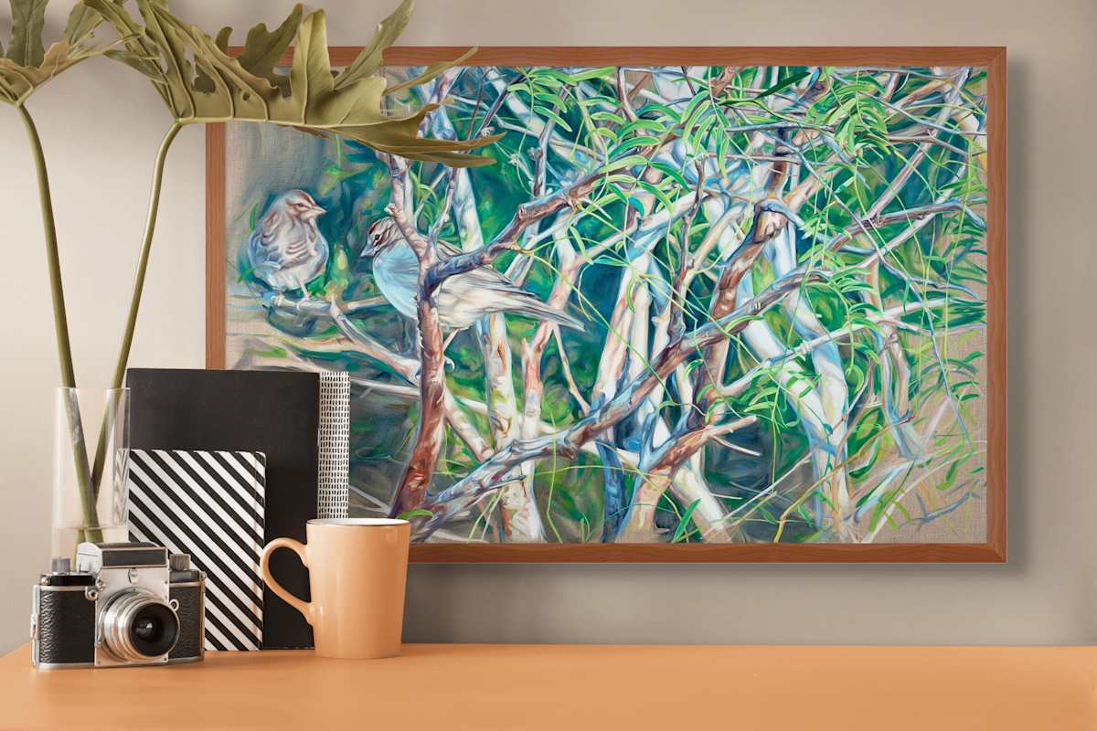 Lark Sparrows III by Jessica Monroe Fine Art, Image 3.