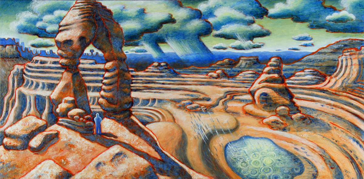"Rain in the Desert" by Jeff Dallas 