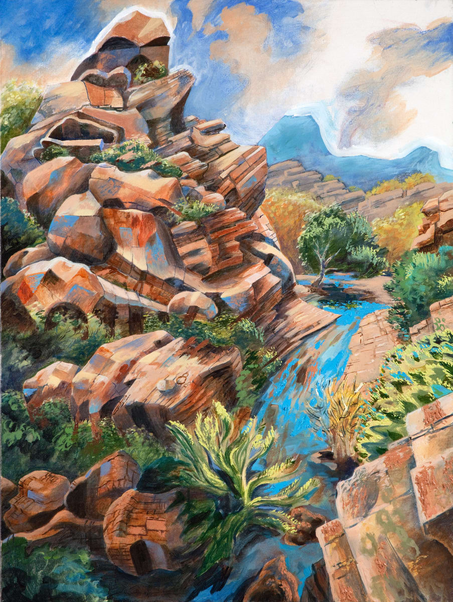 "Rain in the Arroyo" by Jeff Dallas 