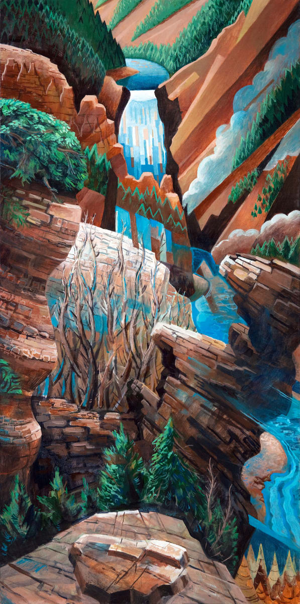 "Crashing Water, Silent Stone" by Jeff Dallas 