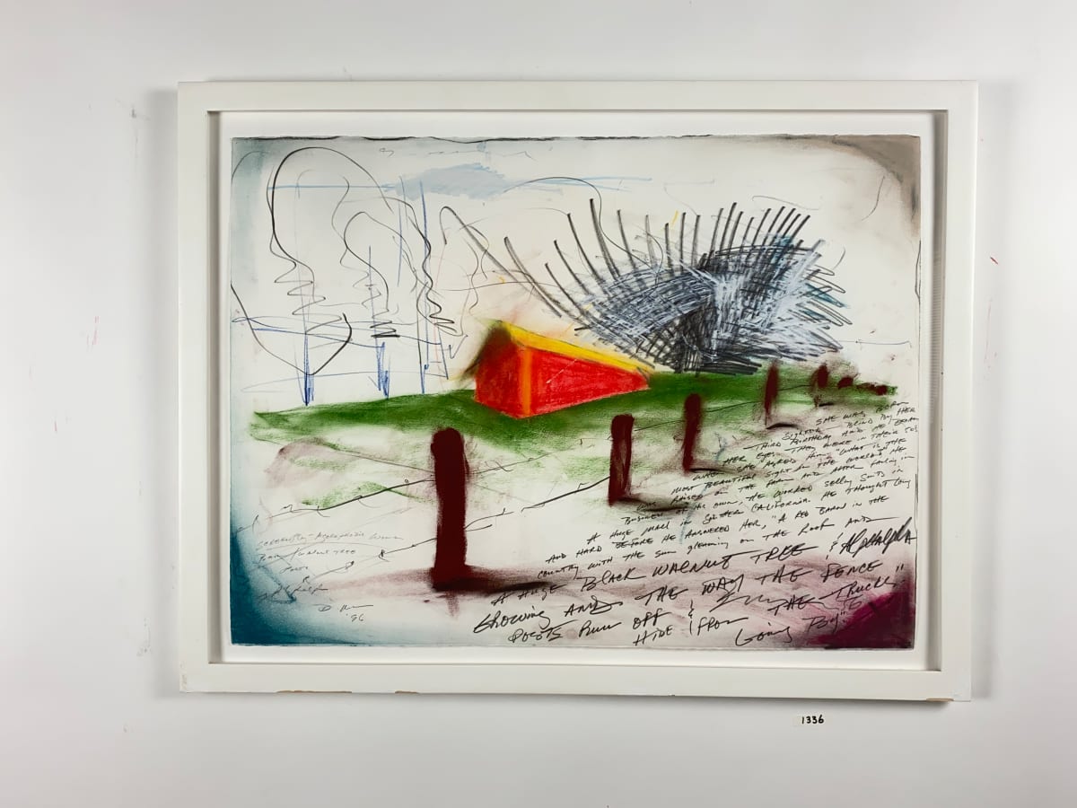 THE AGORAPHOBIC WOMAN: BARN, WALLET, TREE POST IN ALFALFA by Doug Moran 